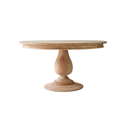 Ave Home Raw Charlotte Pedestal Dining Table Perigold